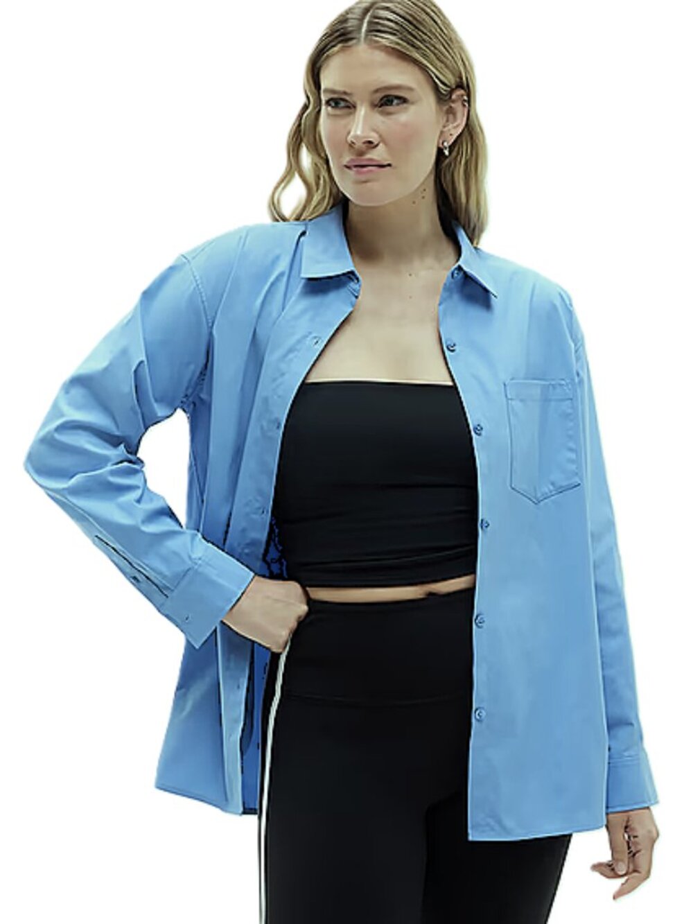 Athleta Urbanite Blouse Featherweight Stretch UPF 50 size S/P